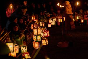 Schonau A. Konigssee, Deutschland 11. November 2024: Im Bild: Laternenumzug An Sankt Martin, Heiliger Martin, In Schonau Am Konigssee. Bayern *** Schonau A Konigssee, Germany November 11, 2024 In The Picture Lantern Procession On St. Martin, Saint Martin,